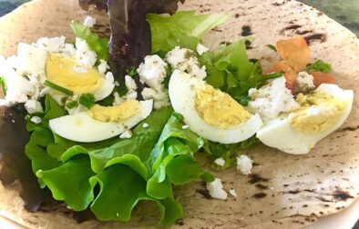 Easy Egg Wrap How to enjoy eggs on the Mediterranean Diet