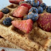 Wheat Waffles Made with Sourdough