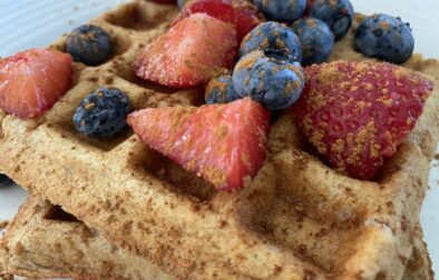 Wheat Waffles Made with Sourdough