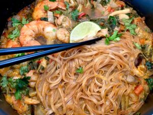 Spicy Lemongrass and Shrimp Pho Mediterrasian