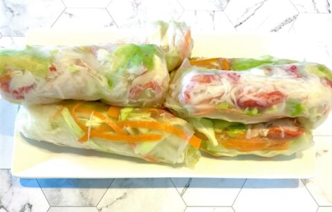 King Crab Spring Rolls Mediterrasian