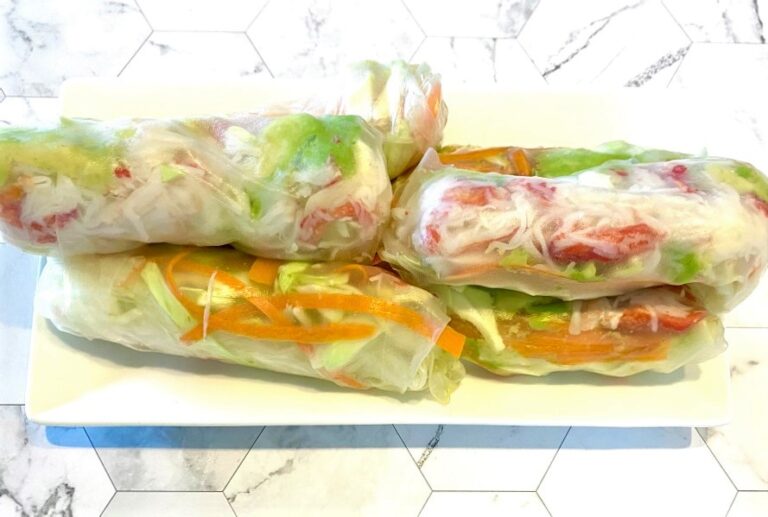 King Crab Spring Rolls Mediterrasian