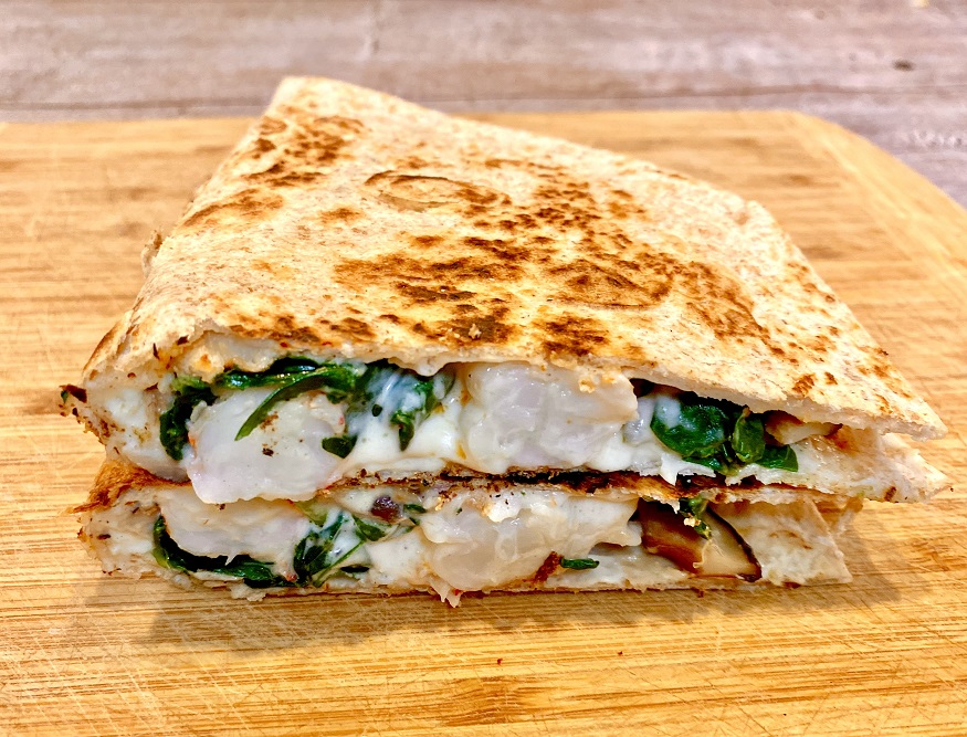 Mushroom, Spinach and Shrimp Quesadilla
9 recipes your husband will love on the Mediterranean Diet