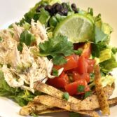 Healthy Chicken Avocado Taco Salad