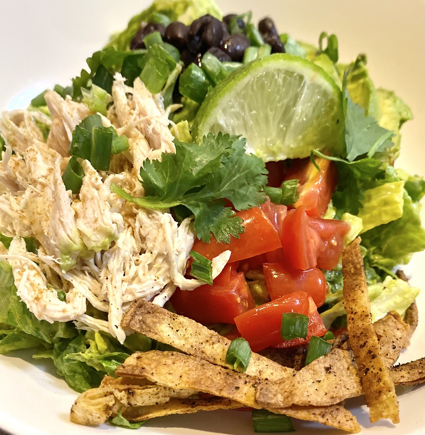 Healthy Chicken Avocado Taco Salad