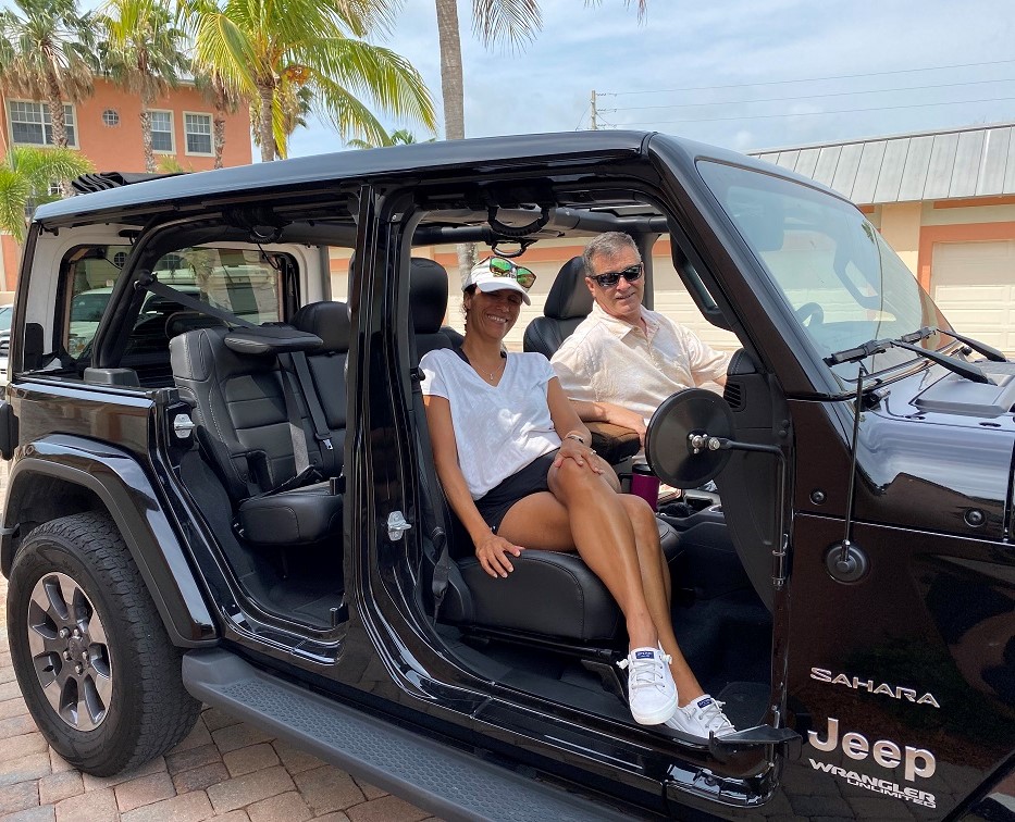 Jeep ride to the Farmers Market