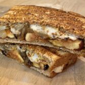 Grilled Cheese Fig and Caramelized Onions