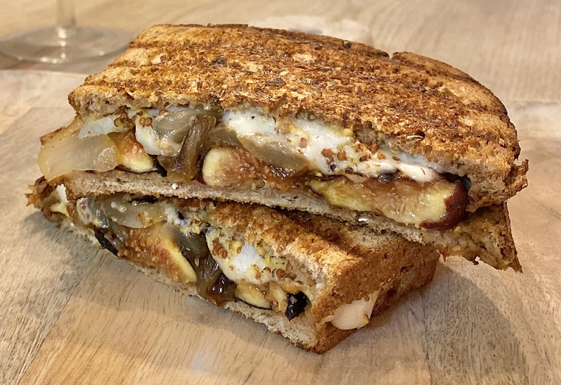 Grilled Cheese Fig and Caramelized Onions