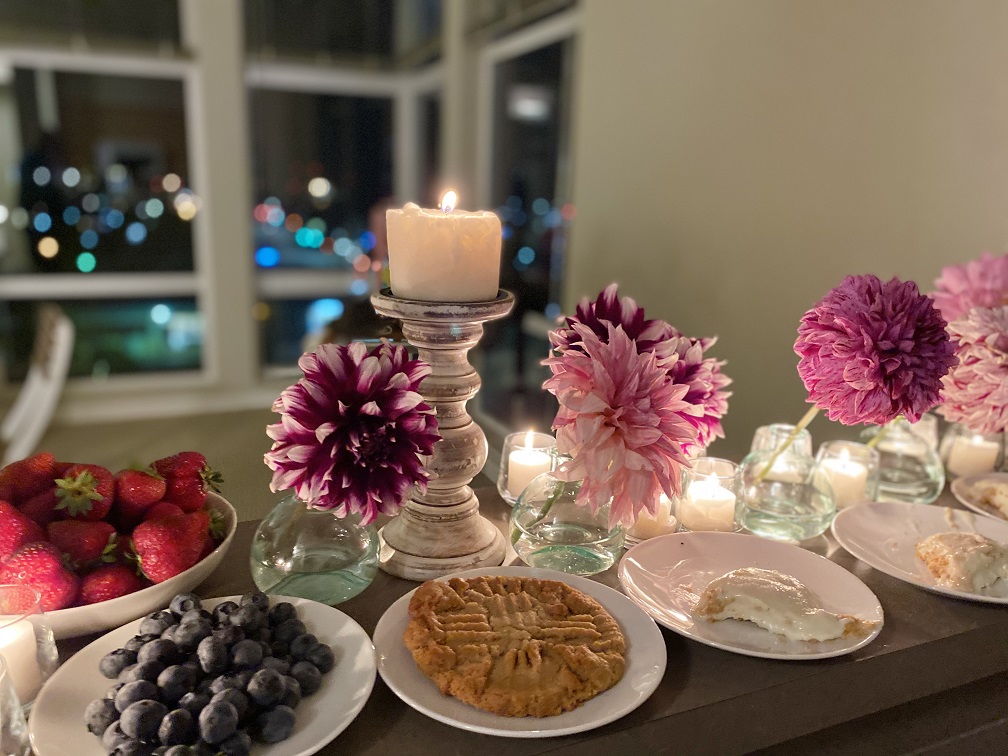 A Beautiful Mediterranean Summer Dinner Party on a Seattle Rooftop