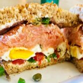 Cold Smoked Salmon Breakfast Sandwich 12 recipes Mediterranean Diet your husband will love