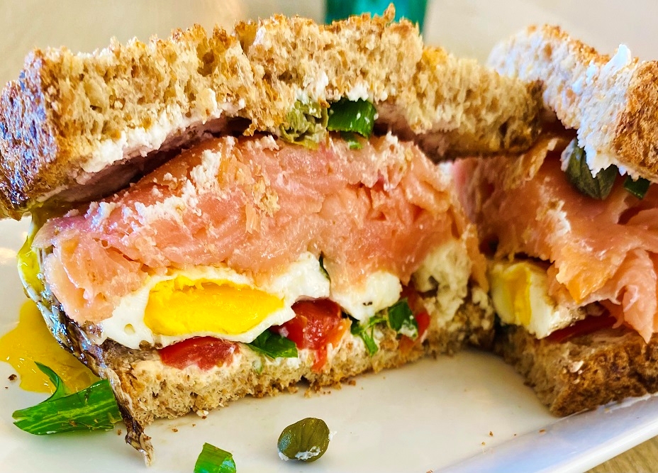 Cold Smoked Salmon Breakfast Sandwich 9 recipes Mediterranean Diet your husband will love