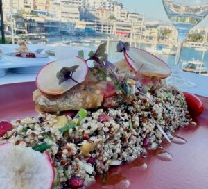 Quinoa with Grouper Exploring Greece on Mediterranean Diet