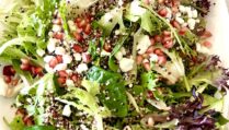 Pomegranate Quinoa and Goat Cheese Salad