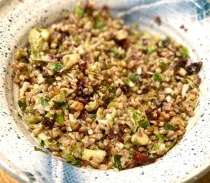 Italian Farro Brussels Sprouts whole grains