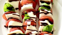 Fresh Caprese Salad - Mozzarella, Tomatoes and Basil - Part of the Mediterranean Diet