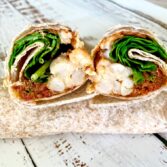 Sundried Tomato Artichoke Pesto Wrap with Canneloni Beans and Spinach
