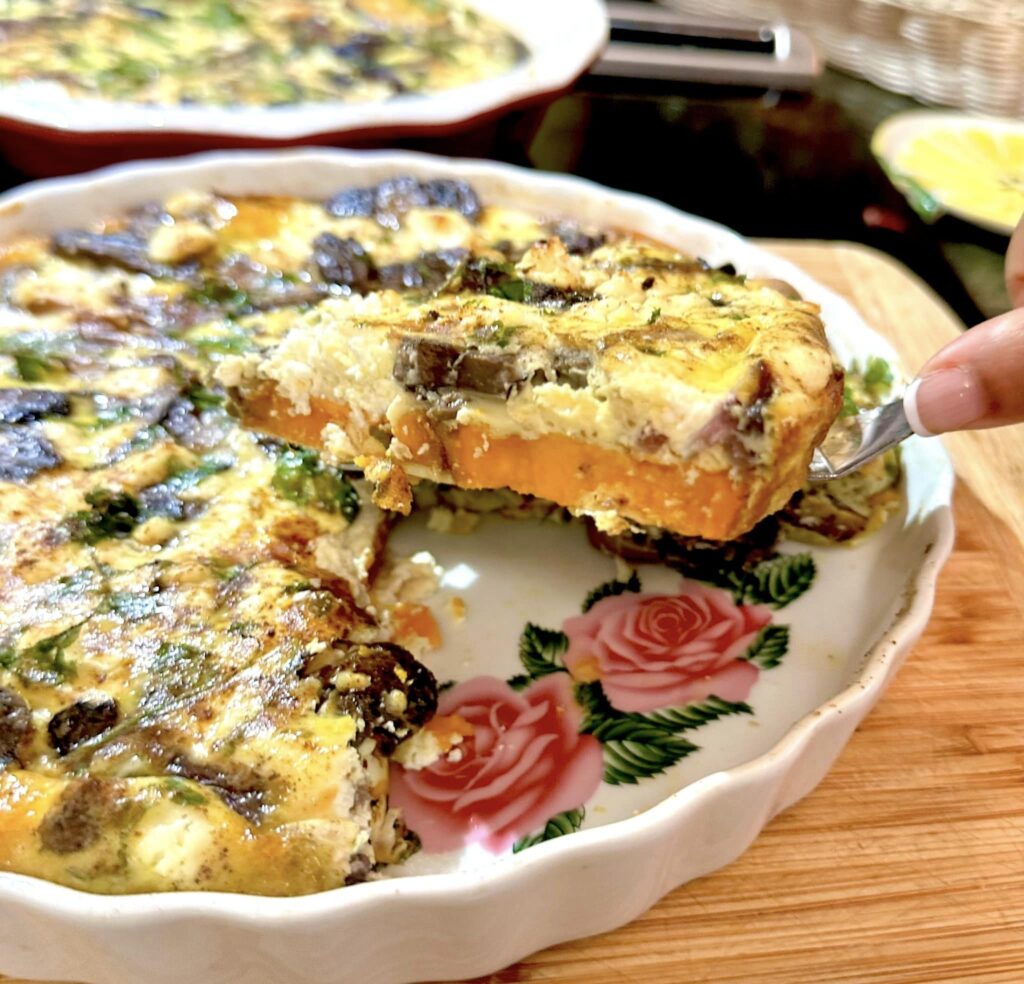 sweet-potato-quiche-served 10 Best Egg Recipes for How to eat Eggs on the Mediterranean Diet.