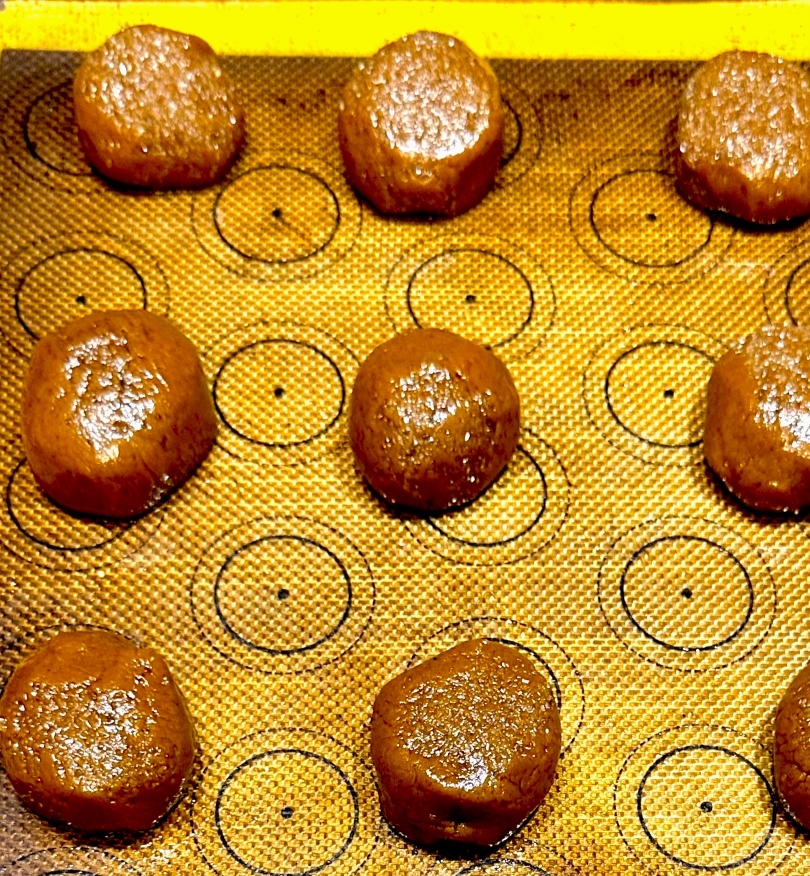 Olive Oil Molasses Dessert Cookie with Einkorn Flour Recipe Before baking