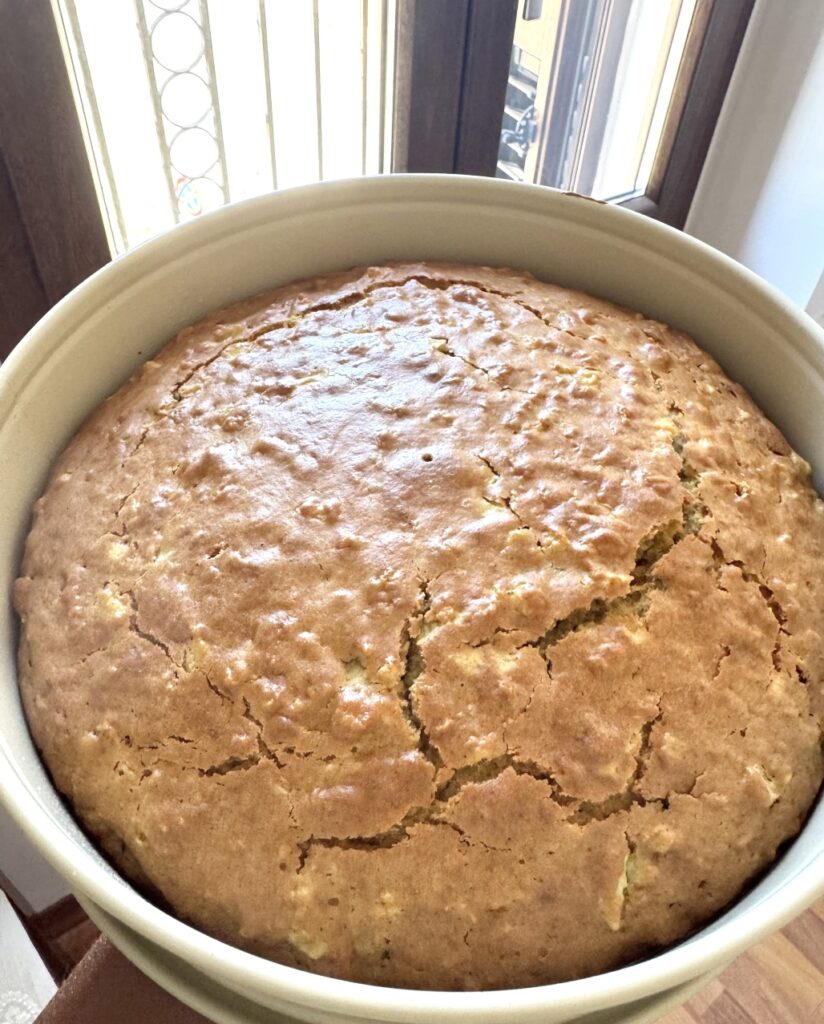 No sugar added olive oil harvest cake apple cake