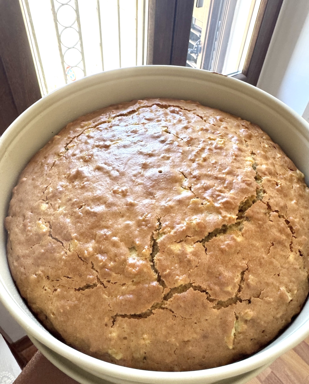 No sugar added olive oil harvest cake apple cake